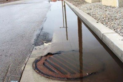 Flooded drain