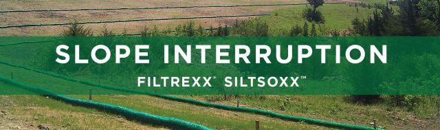 Filtrexx Slope Interruption