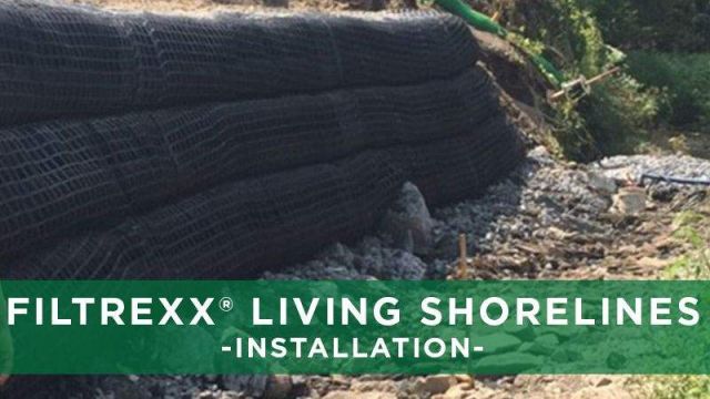 Filtrexx Living Shorelines Parkway Installation