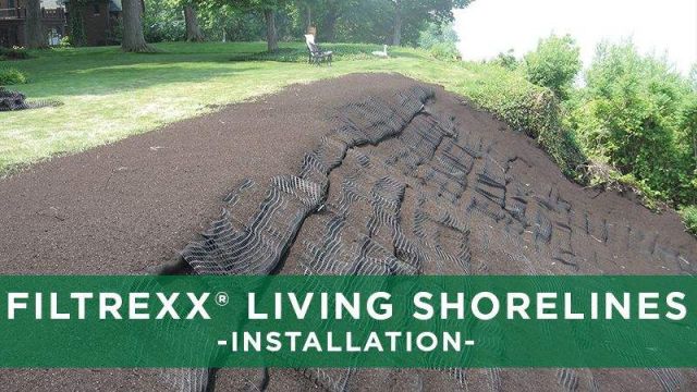 Filtrexx Living Shorelines Lake Erie Installation