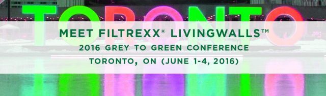 Filtrexx exhibits at Grey to Green Conference 2016 